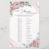 赤面と金ゴールドフレーム私は世界中であなたを愛している (正面)