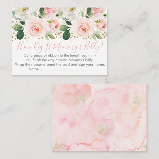 赤面と金ゴールドフローラどのように大きいママのベリーゲーム エンクロージャーカード (正面/裏面)