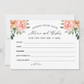 赤面と金ゴールドフローラのアドバイスと希望 サンキューカード (正面)