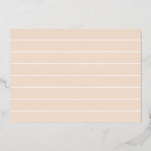 赤面と金ゴールドフローラ写真の生誕発表 箔招待状 (裏面)