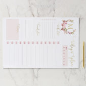 赤面と金ゴールドモノグラム毎日のプランナーTo Doリスト ペーパーパッド (インサイチュ)