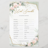 赤面と金ゴールドユーカリ語スクランブルゲーム (正面)