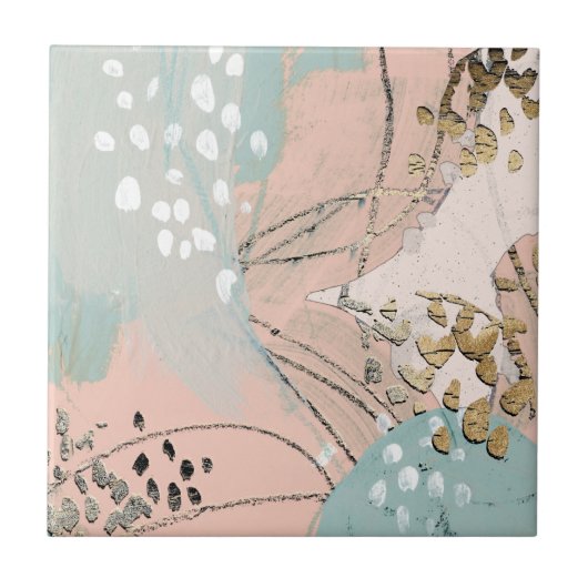 赤面と金ゴールドI タイル (正面)