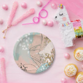 赤面と金ゴールドI ペーパープレート (パーティー)