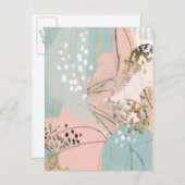 赤面と金ゴールドI ポストカード (正面/裏面)