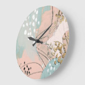 赤面と金ゴールドI ラージ壁時計 (傾斜)