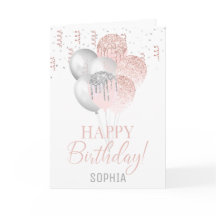 赤面と銀バルーン誕生日