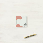 赤面と開花フローラ ポストイット (デスク上)