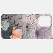 赤面と開花：パステルインクの花 Case-Mate iPhoneケース (裏面 (横))