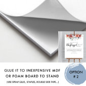 赤面と青の至福で差し込まれていない式のサイン ポスター