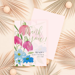 赤面と青春水彩の花 サンキューカード