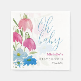 赤面と青春水彩の花 スタンダードカクテルナプキン