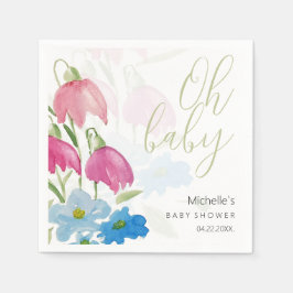 赤面と青春水彩の花 スタンダードカクテルナプキン