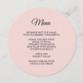 赤面と黒エレガント文字円形 メニュー (正面)