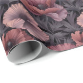 赤面のケシと紫の葉 ラッピングペーパー (ロールコーナー)