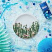 赤面のサボテン ペーパープレート (パーティー)