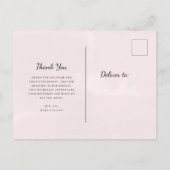 赤面のハート|の結婚の写真は感謝していしています インビテーションポストカード (裏面)