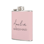 赤面のパーソナライズされた花嫁 フラスク (左)