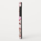 赤面のピンクおよび赤い水彩画の花柄のバラ Case-Mate iPhoneケース (裏面/左)