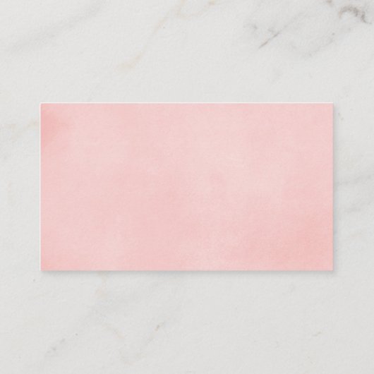 赤面のピンクのエレガントな花のおむつのラッフルカード エンクロージャーカード (裏面)