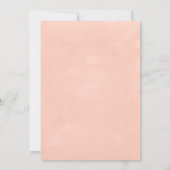 赤面のピンクのカーサファリ動物がベビーシャワーで運転 招待状 (裏面)