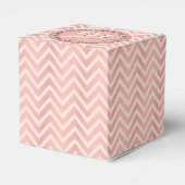 赤面のピンクのバラの金ゴールドの菓子16の誕生日シェブロン フェイバーボックス (裏面サイド)