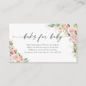 赤面のピンクのローズ金ゴールドブックベビーのエンクロージャカード エンクロージャーカード (正面)