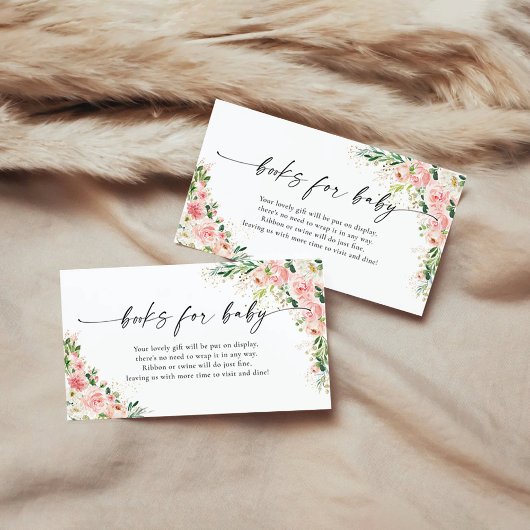 赤面のピンクのローズ金ゴールドブックベビーのエンクロージャカード エンクロージャーカード