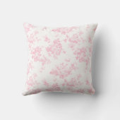 赤面のピンクのヴィンテージのバラのエレガントな花柄 クッション (裏面)