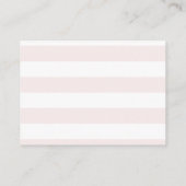 赤面のピンクの水彩画のベビーシャワーのおむつのラッフル エンクロージャーカード (裏面)