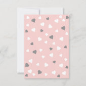 赤面のピンクの《キリスト教》洗礼式や命名式の洗礼の写真は感謝していしています サンキューカード (裏面)