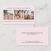 赤面のピンク3の写真|の最小主義の写真撮影 名刺 (正面/裏面)