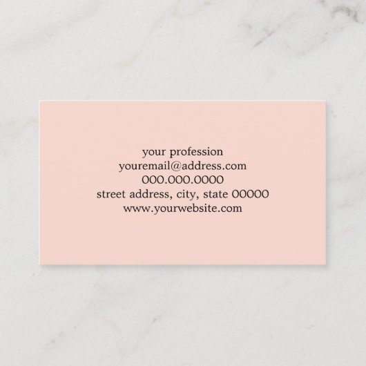 赤面のピンク、灰色及びばら色の金ゴールドの幾何学的な三角形 名刺 (裏面)