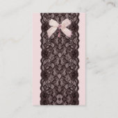 赤面のレースの名刺 名刺 (裏面)