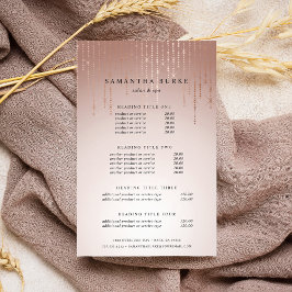 赤面の価格とサービス チラシ