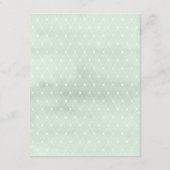 赤面の夏の花の結婚式のゲストの詳細 エンクロージャーカード (裏面)