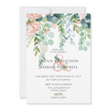 赤面の夏|の水彩画の花の結婚式