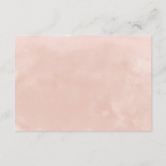 赤面の完成度：水彩フローラ結婚の エンクロージャーカード (裏面)