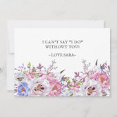 赤面の最高の花嫁の友達が私の花嫁になる 招待状 (裏面)