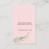 赤面の植物の名刺 名刺 (裏面)