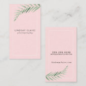 赤面の植物の名刺 名刺 (正面/裏面)