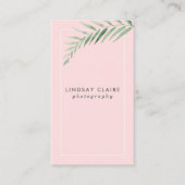 赤面の植物の名刺 名刺 (正面)