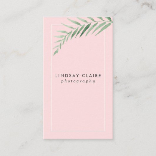 赤面の植物の名刺 名刺 (正面)