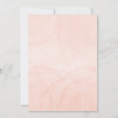 赤面の水の色ああ赤ちゃん女の子の赤ちゃんシャワー 招待状 (裏面)