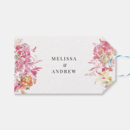 赤面の水モダン色に結婚感謝 ギフトタグ