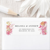 赤面の水モダン色に結婚感謝 ラベル (インサイチュ)