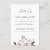 赤面の水彩画の黙した花柄|のゲストの詳細 エンクロージャーカード (正面)