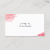 赤面の汚れ-書道のメーキャップアーティスト 名刺 (裏面)