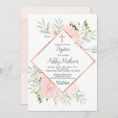 赤面の洗礼の招待、最初聖餐 招待状 (正面/裏面)