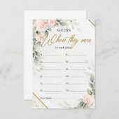 赤面の緑と金ゴールドの枠彼らがいた場所 エンクロージャーカード (正面/裏面)